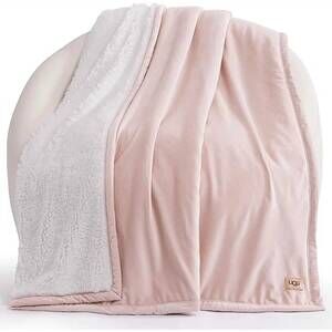 NEW UGG bliss throw in quartz pink